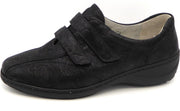 Waldläufer Dames Klittenbandschoen 607302-101 zwart 001 - Kya wijdte K - Maat 3½