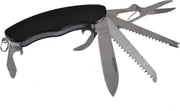 BiggOutdoor multifunctioneel zakmes | 8 functies | Roestvrij staal | Aluminium behuizing | Schaarzaag Flessenopener Kenmerken | Ring voor sleutelhanger | 9