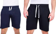 Herenshorts katoen marineblauw maat XXL