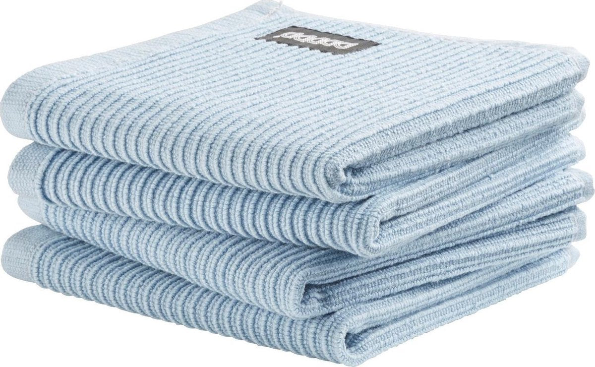 DDDDD - vaatdoek Basic Clean 30 x 30 pastel blue 4 st