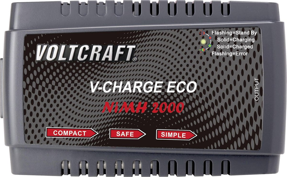 VOLTCRAFT V-Charge Eco NiMh 2000 Modelbouwoplader 230 V 2 A NiMH