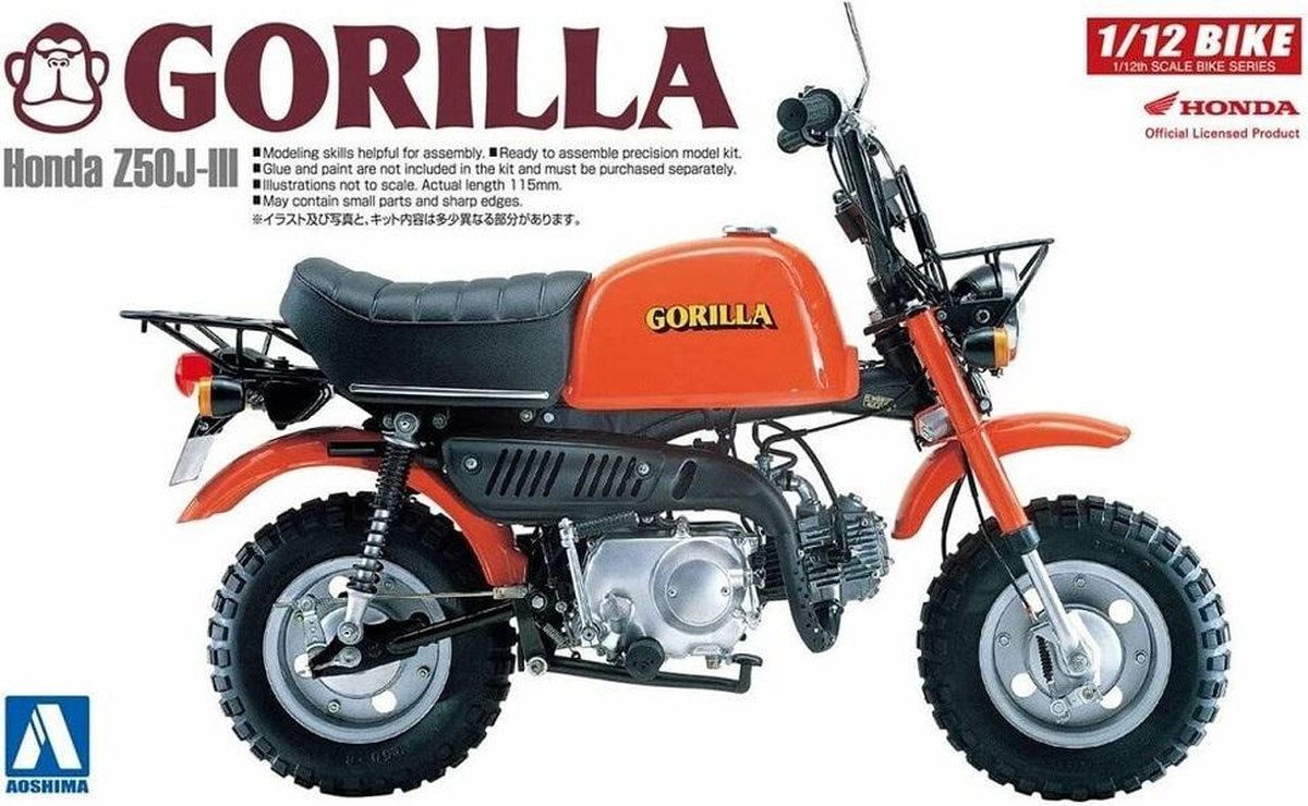 Honda Gorilla Z50J-III (Motor modelbouw