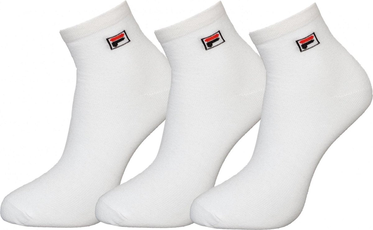 Fila - 6-pack Enkel Sokken - Wit - Maat 35-38