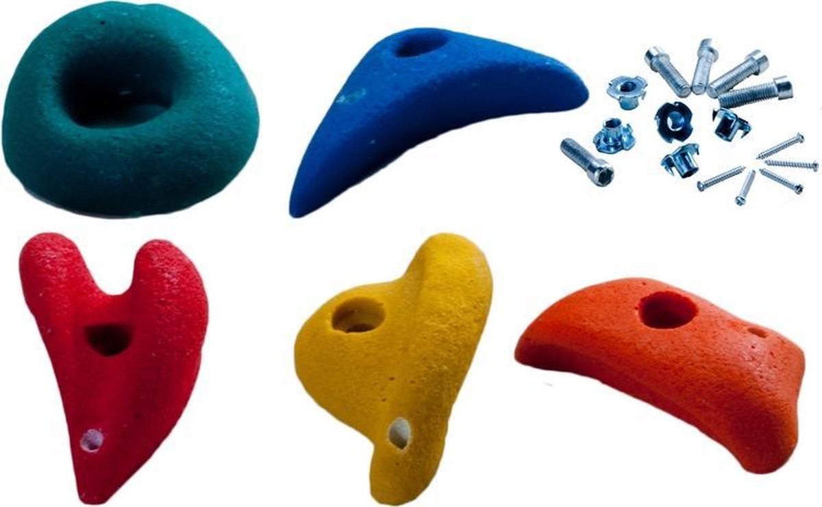 Klimstenen Medium set van 5 stuks Multicolor