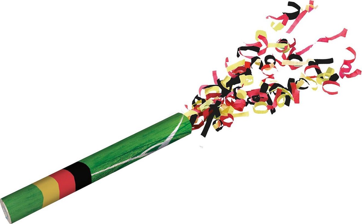 Tib Partypopper Du 40 Cm Karton/papier Geel/rood/zwart