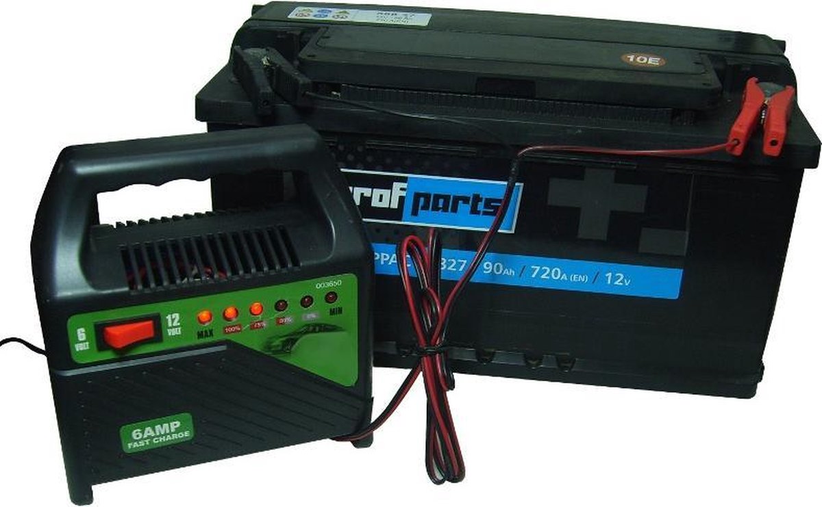 6A Acculader 6V en 12V loodaccu auto batterij lader accu oplader 6amp