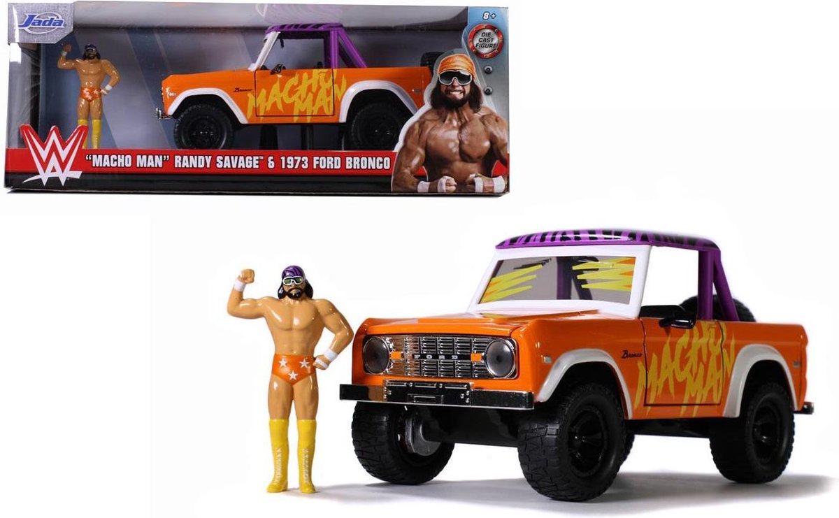 Ford Bronco 1973 & "Macho Man" Randy Savage Inkl. Figure 1-24 Jada Toys