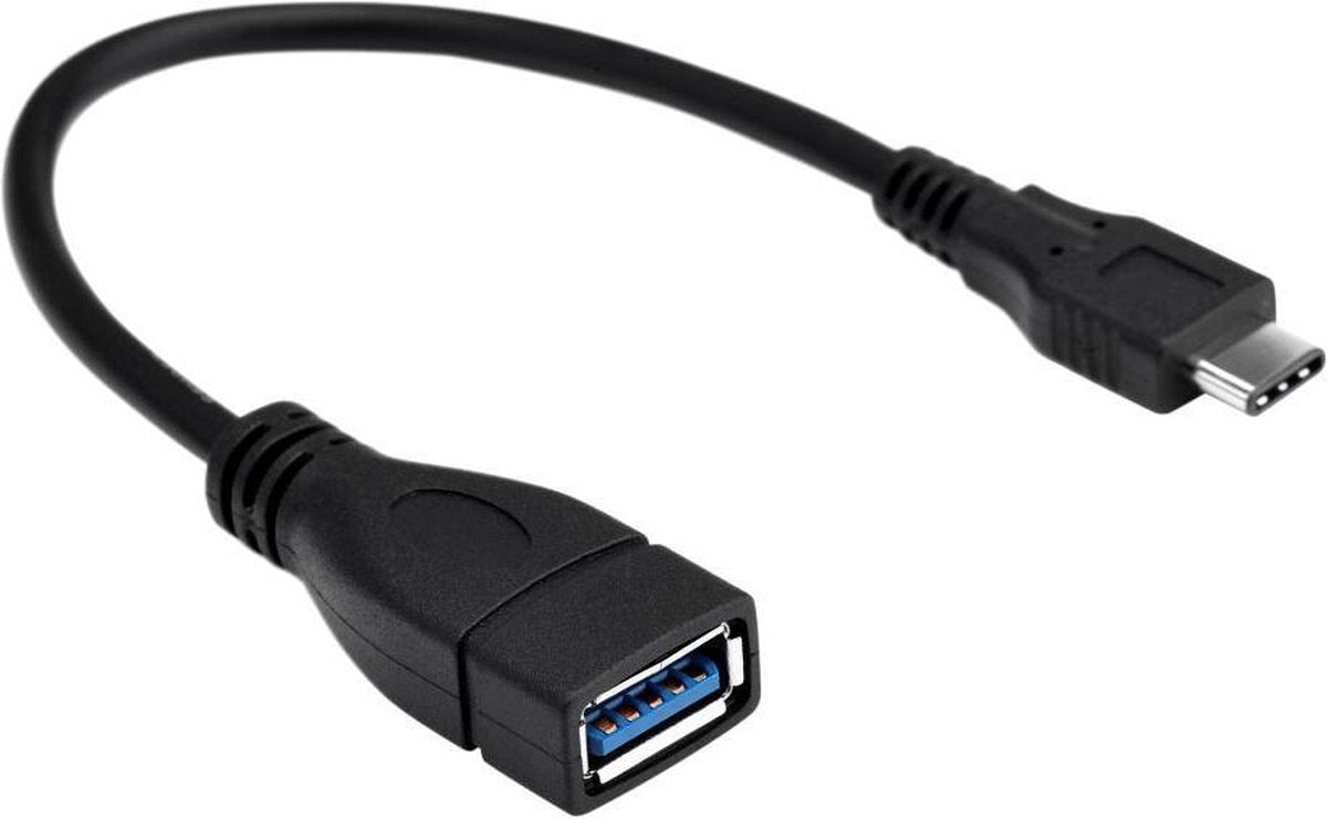 Garpex® USB 3.1 Type-C Male to USB 3.0 A Female OTG Short Cable Black