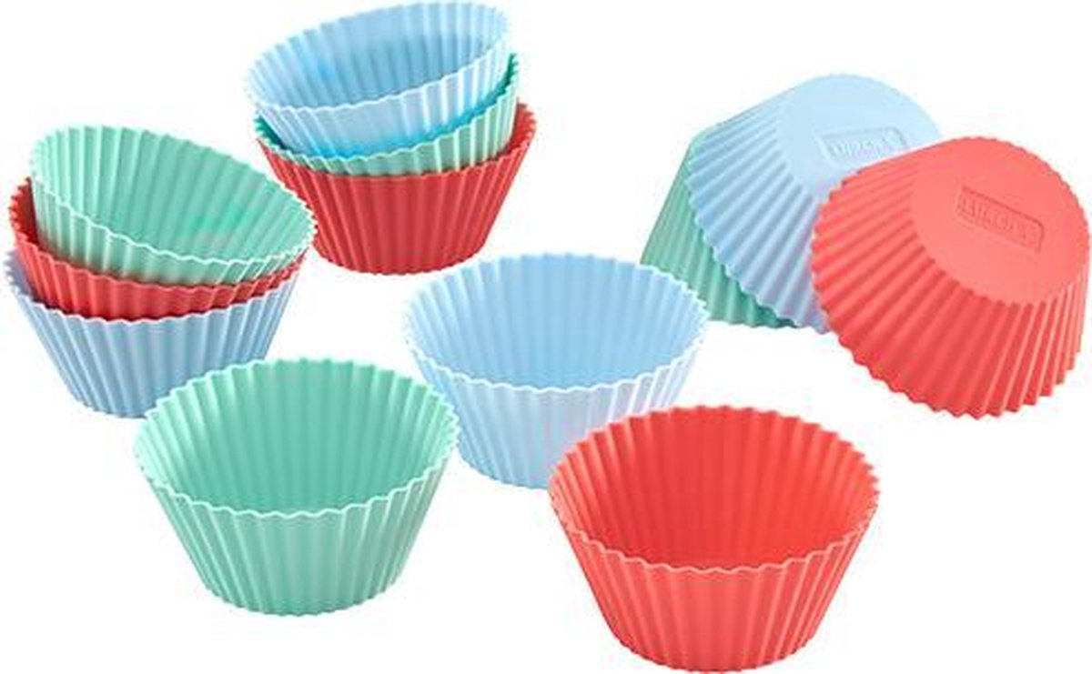 Lurch 83013 bakvormen Cupcake-/muffinkoppen + toppers 12 stuk(s)
