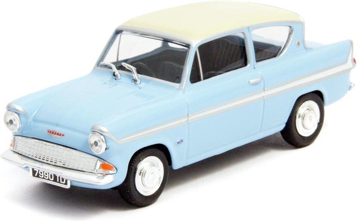 Ford Anglia MKI Lichtblauw / Wit 1:43 Cararama