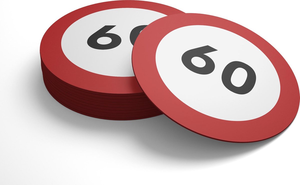 Bierviltjes 60 jaar | Bierviltjes 100 stuks | Bierviltjes verjaardag| Bierviltjes gefeliciteerd