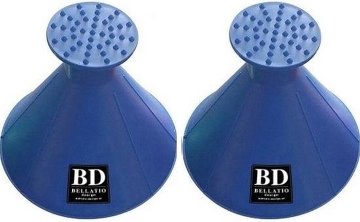 2x Ronde multifunctionele autoraam ijskrabber blauw