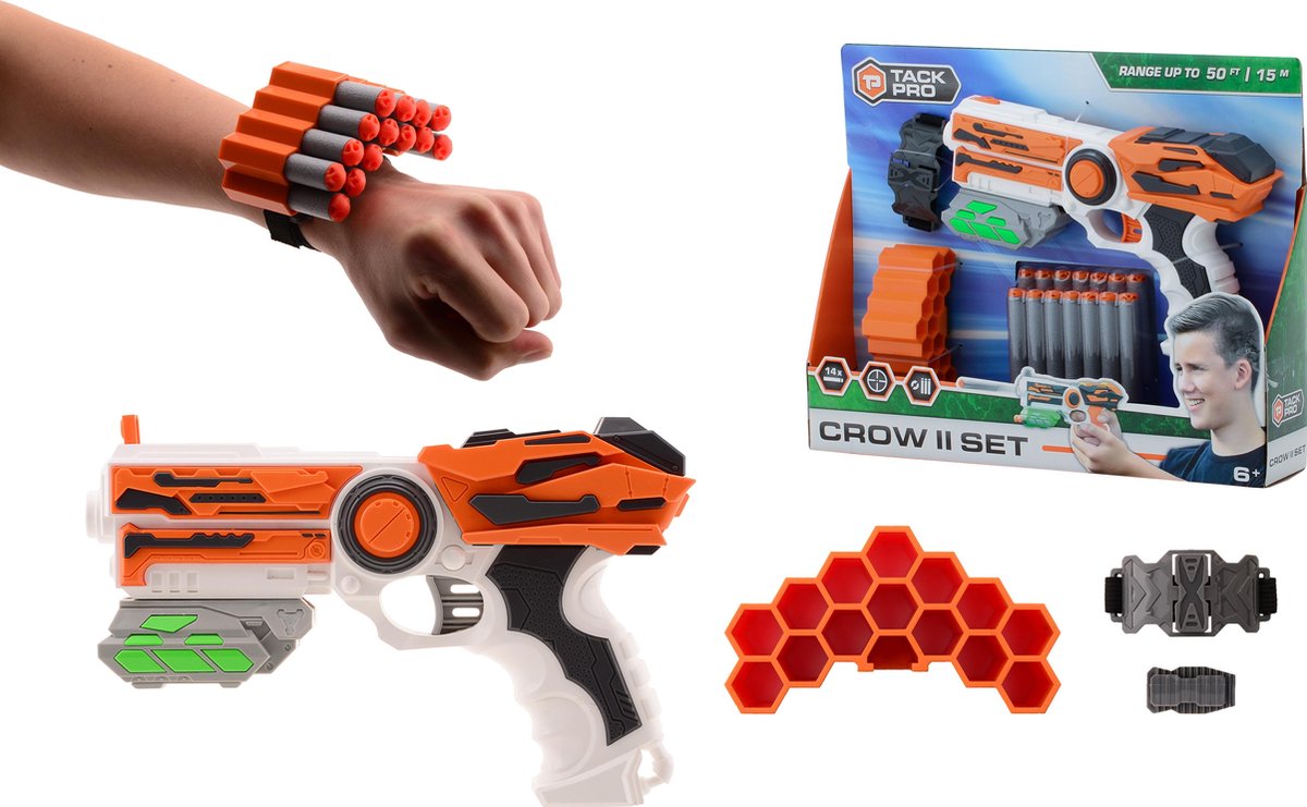 Tack Pro® Crow II set met 14 darts en accesoires