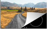 Luxe inductie beschermer Nieuw Zeeland - 78x52 cm - Weg Nieuw-Zeeland fotoprint  - inductiebeschermer