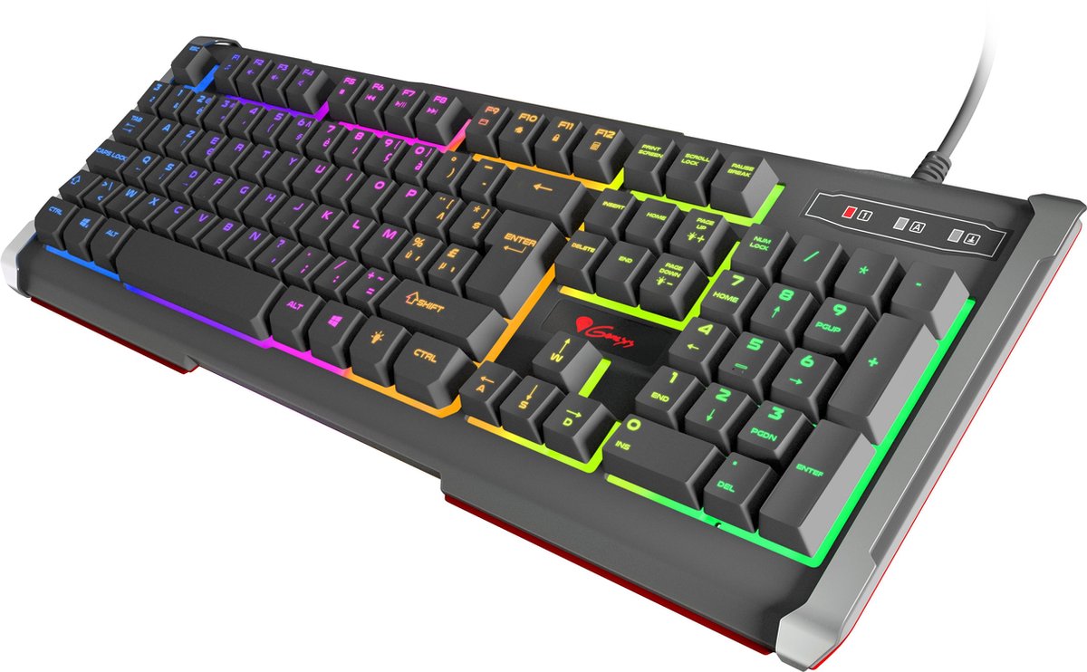 Genesis Rhod 400 - RGB Gaming toetsenbord BE layout - Met RGB verlichting - Zwart