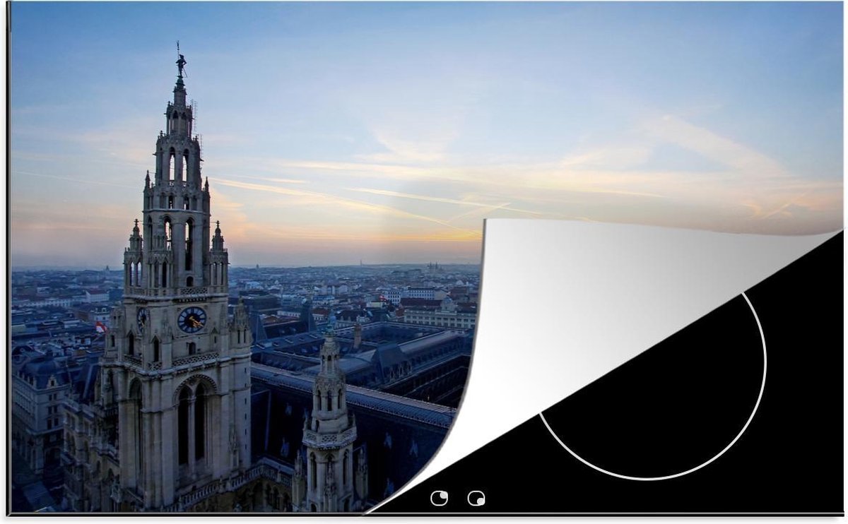 Luxe inductie beschermer Wenen - 80x52 cm - Stadhuis Wenen  - inductiebeschermer