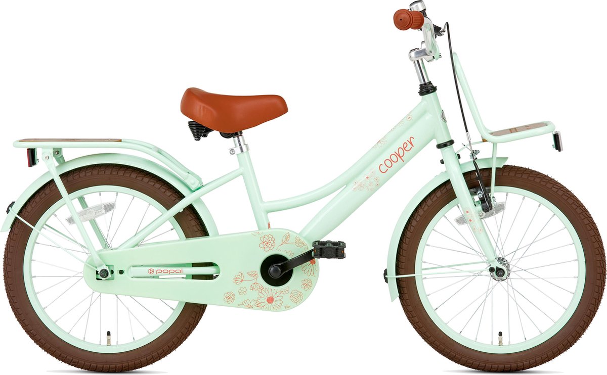 SuperSuper Cooper Bamboo Meisjesfiets 18 inch - Pistache Groen