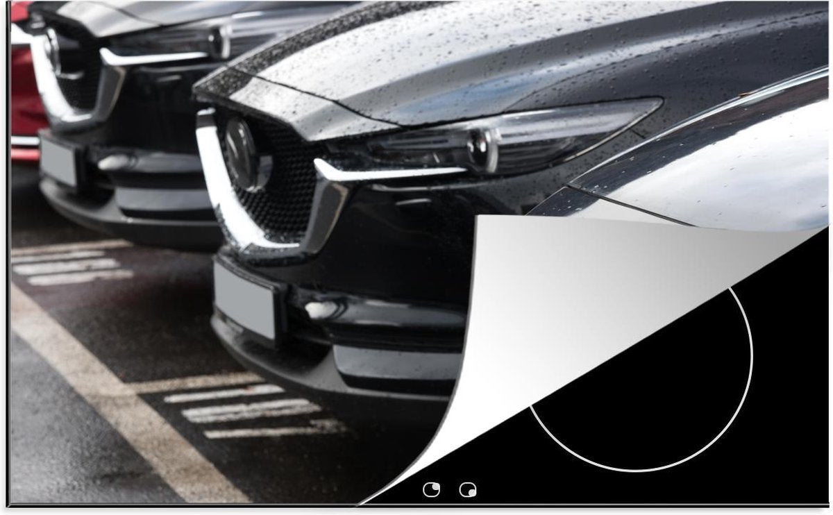Inductie beschermer - Mazda - Logo - Zwart - 80x52 cm - inductiebeschermer