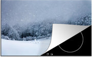 Luxe inductie beschermer Sneeuwstorm - 80x52 cm - Berg met sneeuw  - inductiebeschermer