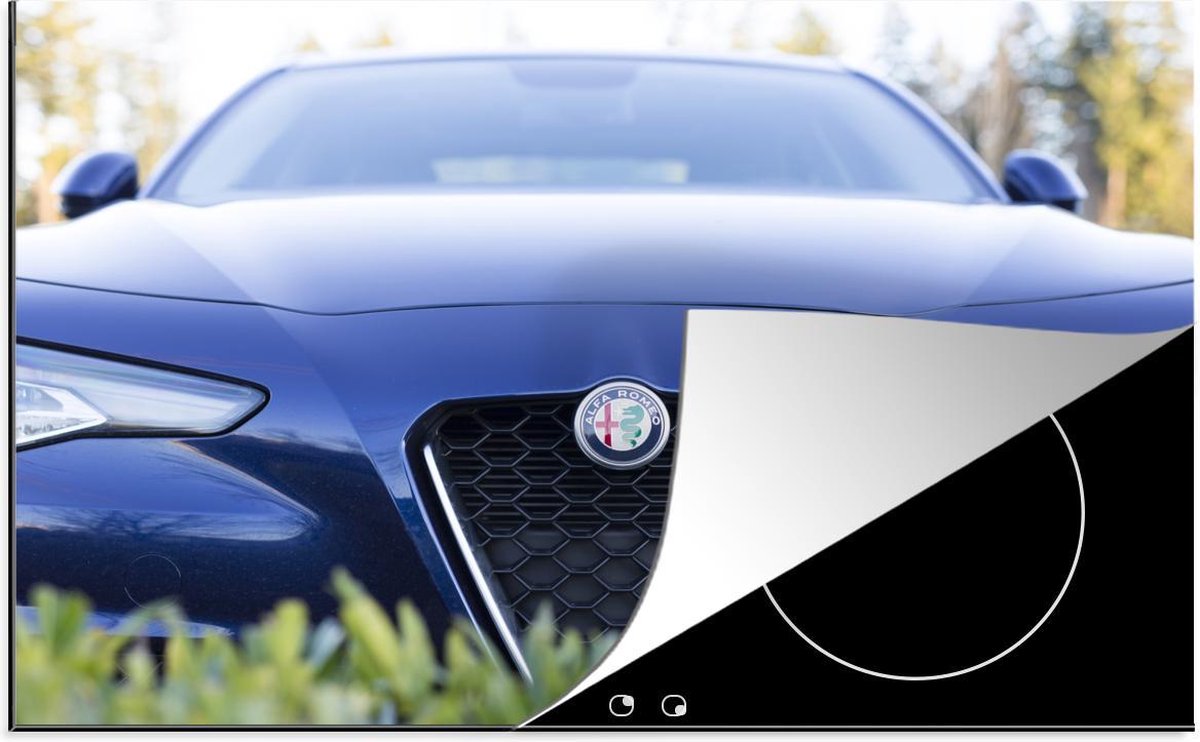 Inductie beschermer - Alfa Romeo - Grill - Blauw - 80x52 cm - inductiebeschermer