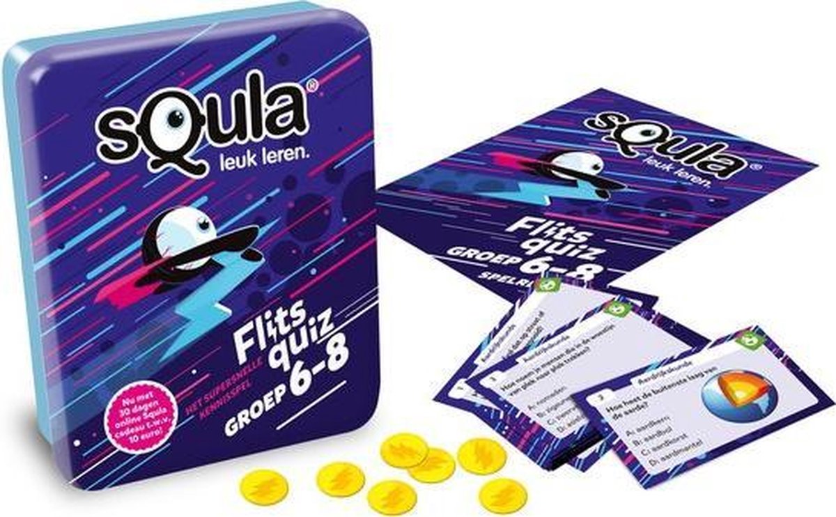 Squla flitsquiz 6 7 8 - Kaartspel