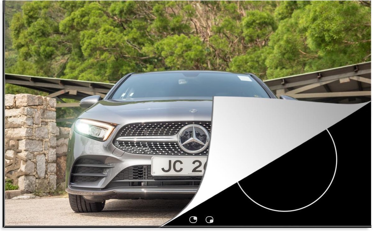 Inductie beschermer - Mercedes - Auto - Grijs - 80x52 cm - inductiebeschermer