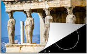 Luxe inductie beschermer Griekse Oudheid - 80x52 cm - Caryatid  - inductiebeschermer