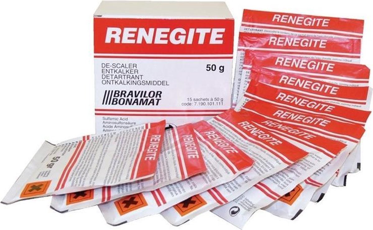 5x Bravilor Bonamat Renegite Ontkalkingsmiddel - Set van 5 zakjes