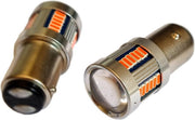 BAY15D - 1157 - autolamp set | 2x 36-SMD LED rood met lens | 12V - 24V - 3W