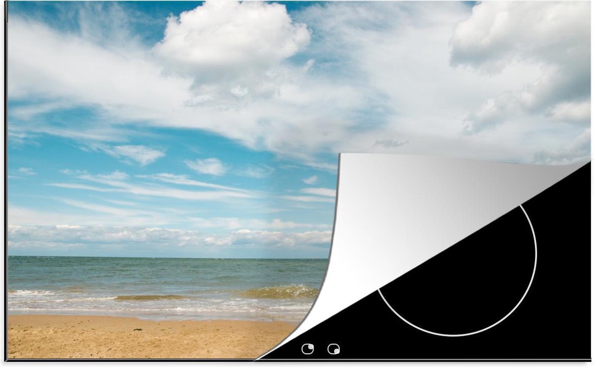 Inductie beschermer - Strand - Zomer - Wolken - 80x52 cm - inductiebeschermer