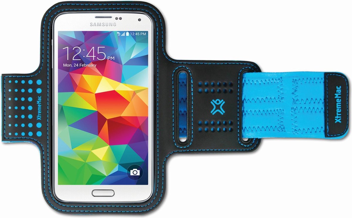 XtremeMac Sportwrap - Sportarmband voor 6/6s/7/7s/8 - Zwart / Blauw