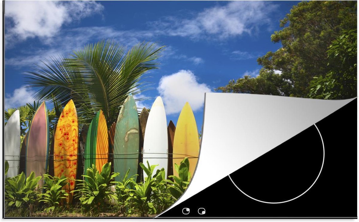 Luxe inductie beschermer Surfbord - 78x52 cm - surfplank-omheining in Hawaï  - inductiebeschermer