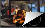 Luxe inductie beschermer Open haarden - 80x52 cm - brandende open haard  - inductiebeschermer