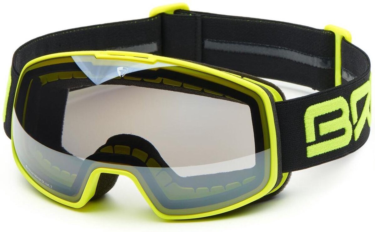 Briko Nyira Ski Goggles MT FL YLW BLK -SM2 - Maat One size