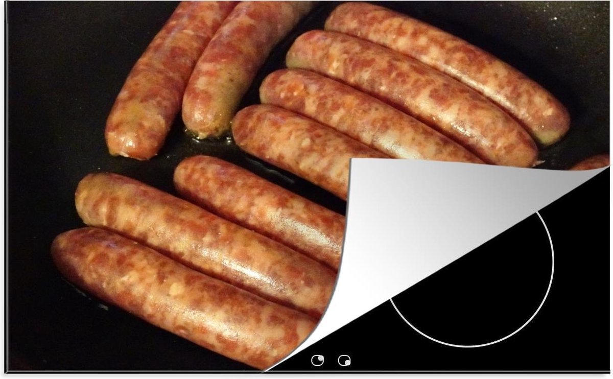 Luxe inductie beschermer Bratwurst - 78x52 cm - bereiden van braadworsten  - inductiebeschermer