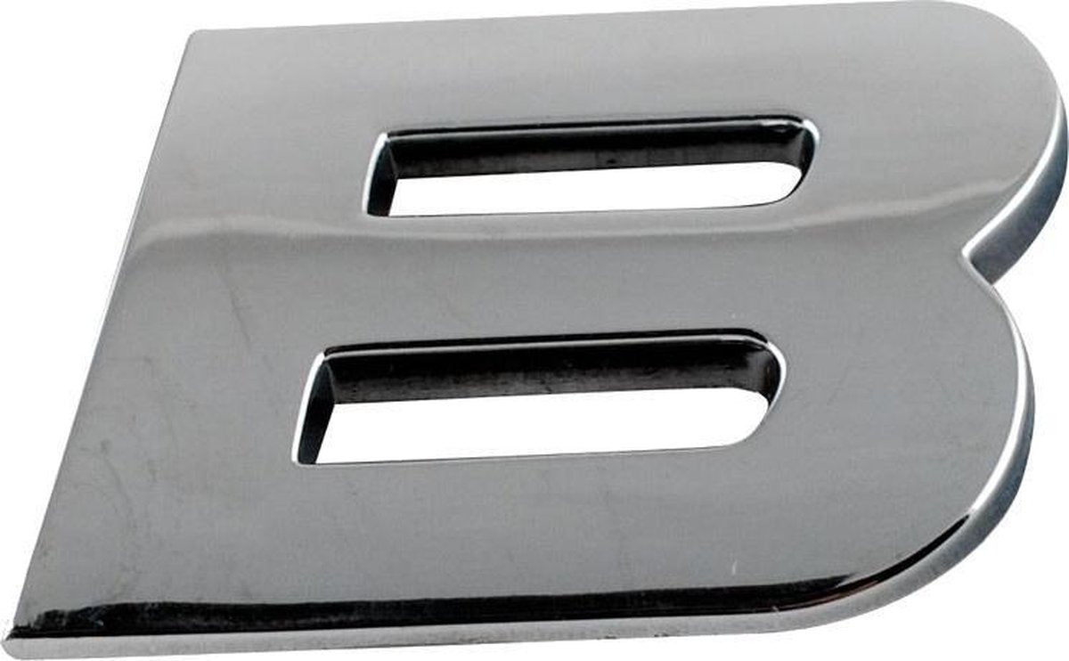 Sumex Plakletter B Chroom 25 X 15 Mm Per Stuk