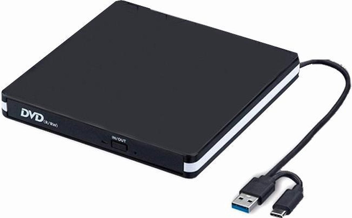 FEDEC Externe DVD speler/brander - DVD/CD Drive voor laptop of macbook