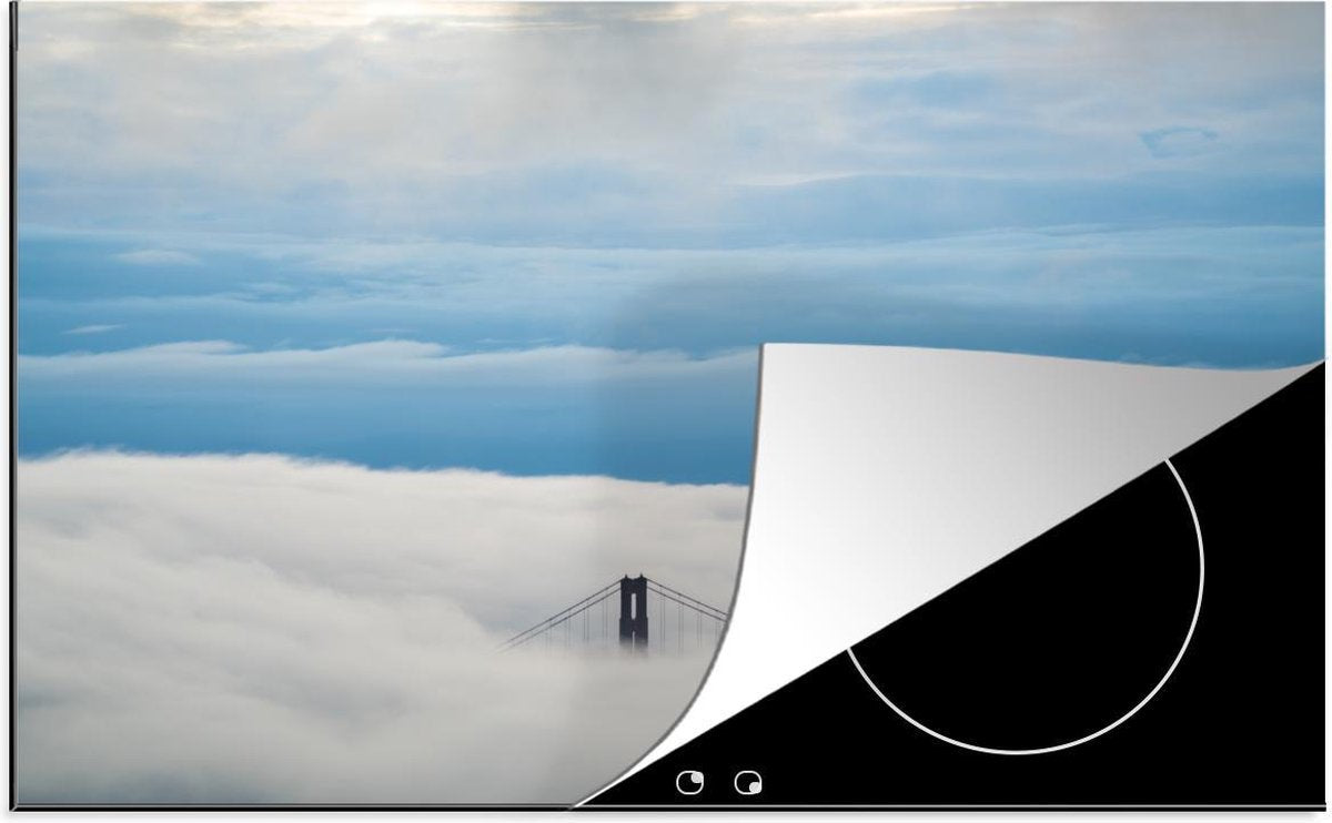 Inductie beschermer - San Francisco - Brug - Blauw - 78x52 cm - inductiebeschermer