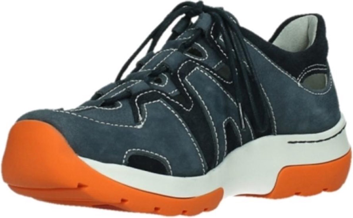 Dames Veterschoenen Wolky Nortec Antique Jeansblauw - Maat 38