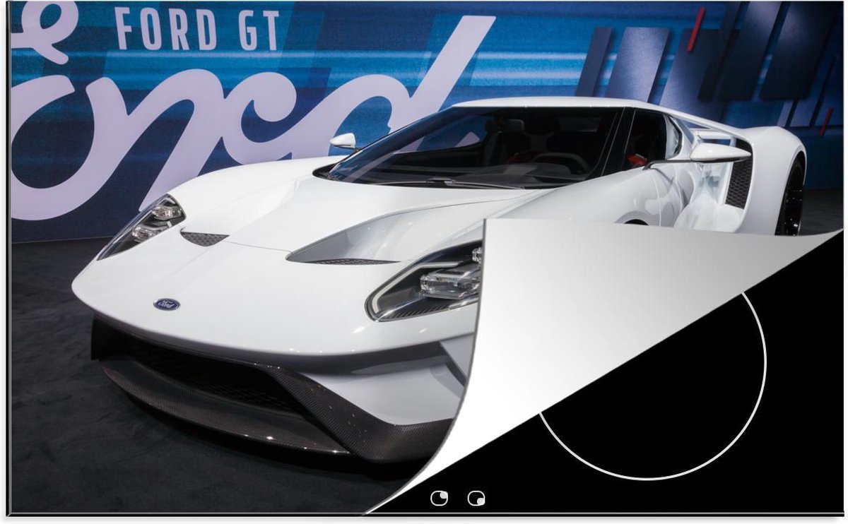 Inductie beschermer - Ford GT - Wit - Koplampen - 78x52 cm - inductiebeschermer