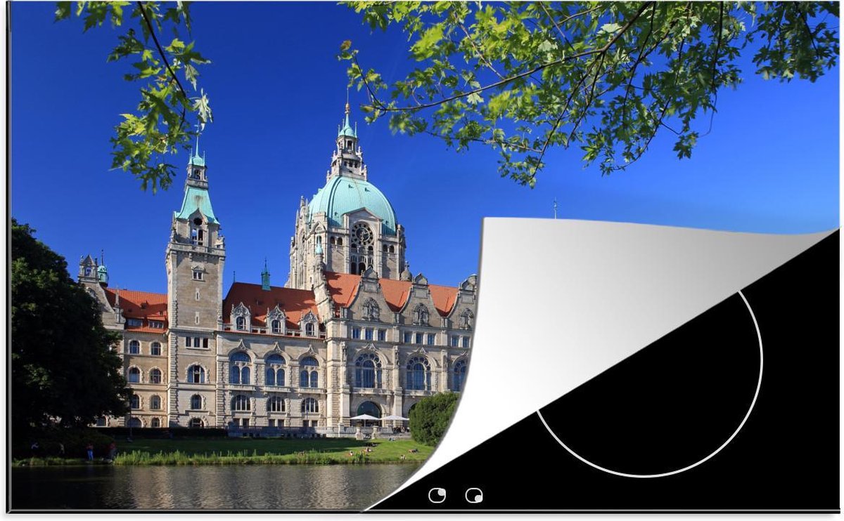 Luxe inductie beschermer Hannover - 80x52 cm - nieuwe stadhuis Hannover  - inductiebeschermer
