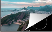 Luxe inductie beschermer Rio Janeiro - 80x52 cm - Berglandschap Rio Janeiro  - inductiebeschermer