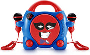Bigben My Billy Draagbare Karaoke CD-Speler - 2 Microfoons - Rood/Blauw