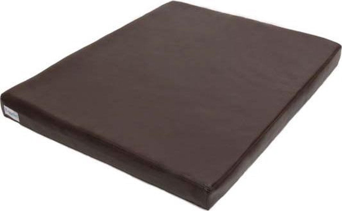 Benchkussen Bruin Leatherlook 120x75cm