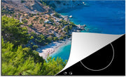 Luxe inductie beschermer Apella Beach - 80x52 cm - Apella Beach vanuit verte  - inductiebeschermer