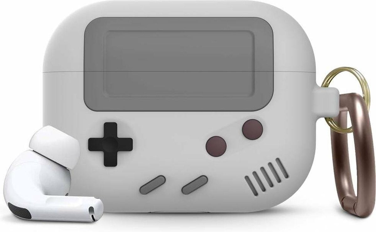 Game Console Case Cover Voor Airpods Pro - Siliconen Grijs | Watchbands-shop.nl
