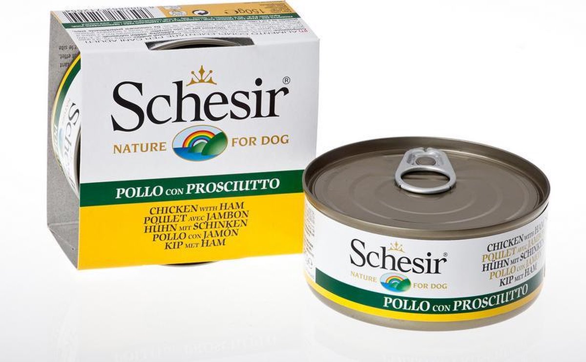 Schesir Adult Hondenvoer - Kip & Konijn - 10 St à 170 gr