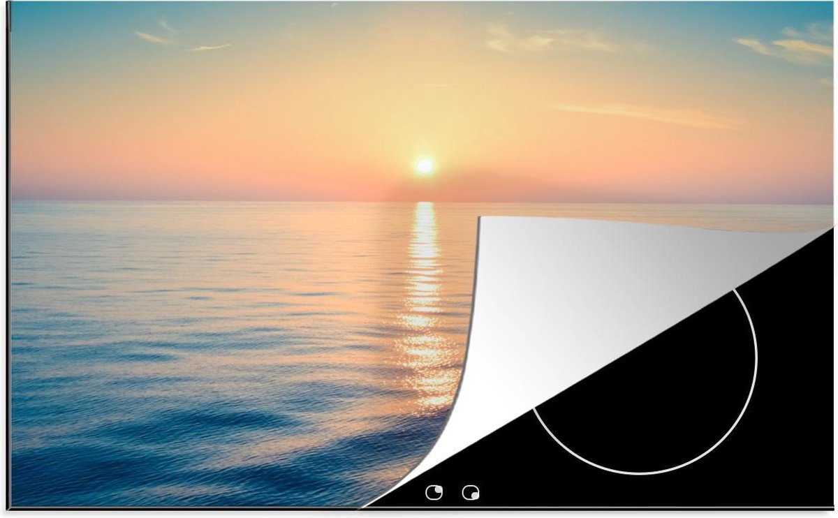 Inductie beschermer - Zon - Zee - Kleuren - 80x52 cm - inductiebeschermer