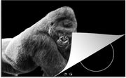 Luxe inductie beschermer Gorilla - 78x52 cm -Gorilla kijkt naar beneden  - inductiebeschermer