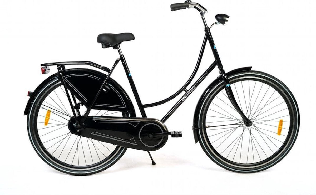 Wheelerz omafiets glanszwart rijklaar
